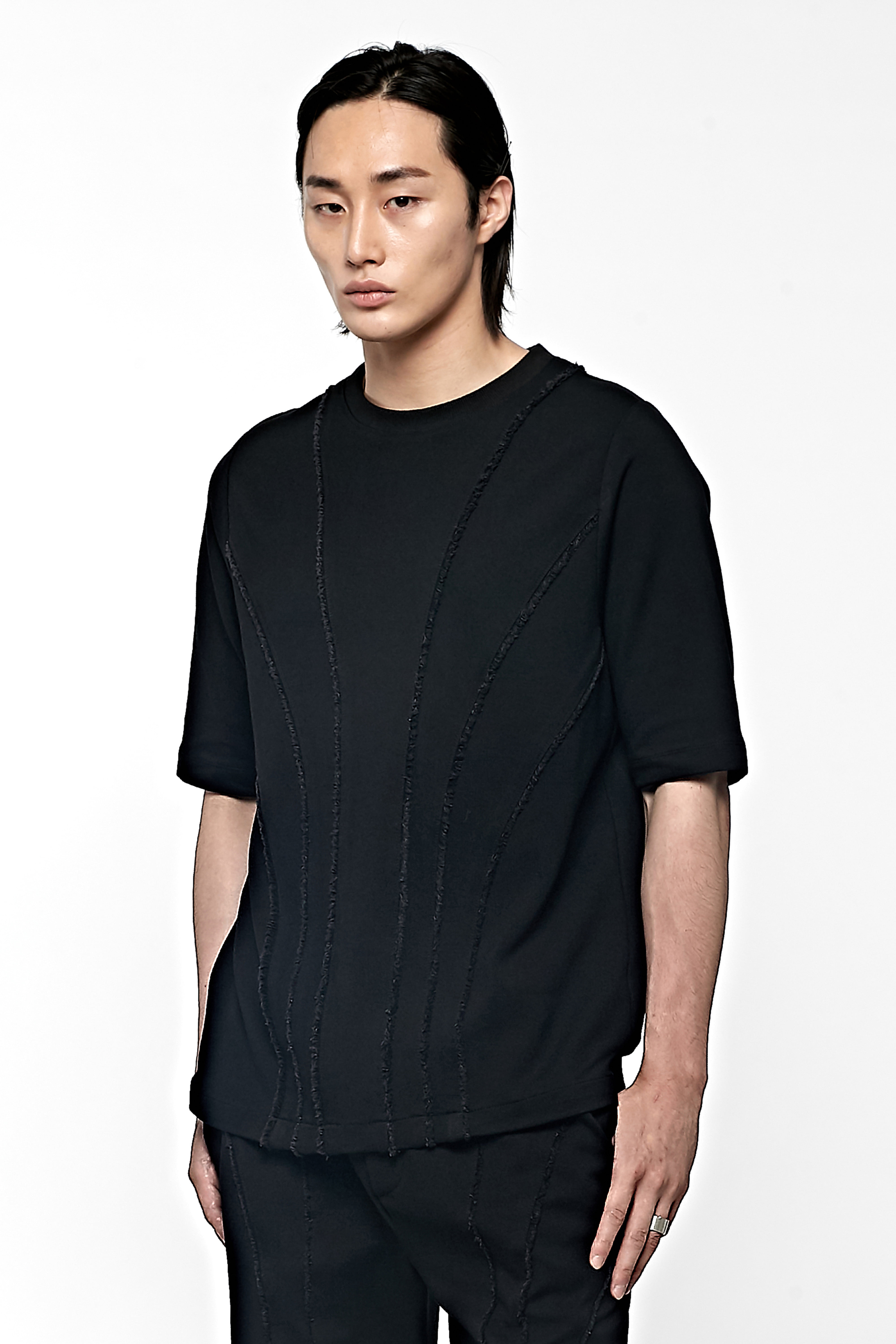 Line Detail Over T-shirt